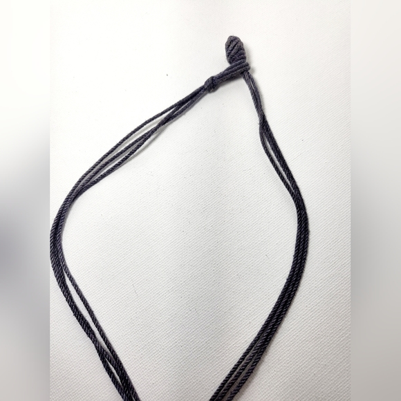 🕳️ Necklace - Mauve Purple Cord - Picture 4 of 4